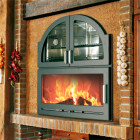 Salamandra a Lenha com Forno Aranda Encastre - Hergom